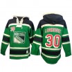Old Time Hockey New York Rangers 30 Men's Henrik Lundqvist Authentic Green St. Patrick's Day McNary Lace Hoodie NHL Jersey
