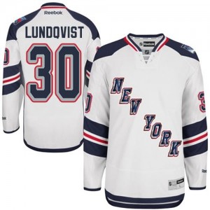 Reebok New York Rangers 30 Men's Henrik Lundqvist Authentic White 2014 Stadium Series NHL Jersey