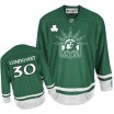 Reebok New York Rangers 30 Men's Henrik Lundqvist Premier Green St Patty's Day NHL Jersey