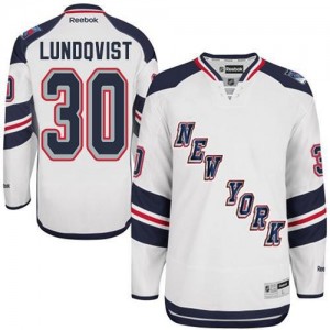 Reebok New York Rangers 30 Youth Henrik Lundqvist Authentic White 2014 Stadium Series NHL Jersey