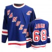 CCM New York Rangers 68 Men's Jaromir Jagr Authentic Royal Blue Throwback NHL Jersey