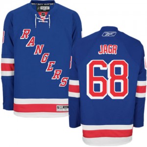 Reebok New York Rangers 68 Men's Jaromir Jagr Premier Royal Blue Home NHL Jersey
