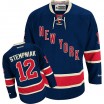Reebok New York Rangers 12 Men's Lee Stempniak Premier Navy Blue Third NHL Jersey