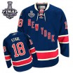 Reebok New York Rangers 18 Men's Marc Staal Authentic Navy Blue Third 2014 Stanley Cup NHL Jersey