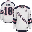 Reebok New York Rangers 18 Men's Marc Staal Authentic White 2014 Stadium Series NHL Jersey