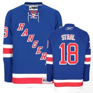 Reebok New York Rangers 18 Men's Marc Staal Premier Royal Blue Home NHL Jersey