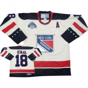 Reebok New York Rangers 18 Men's Marc Staal Authentic White Winter Classic NHL Jersey