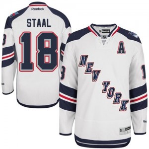 Reebok New York Rangers 18 Men's Marc Staal Premier White 2014 Stadium Series NHL Jersey