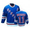 CCM New York Rangers 11 Men's Mark Messier Authentic Royal Blue Throwback NHL Jersey
