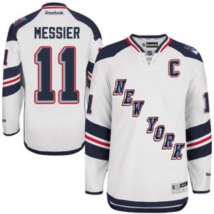 Reebok New York Rangers 11 Men's Mark Messier Authentic White 2014 Stadium Series NHL Jersey