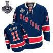 Reebok New York Rangers 11 Men's Mark Messier Premier Navy Blue Third 2014 Stanley Cup NHL Jersey