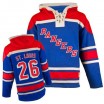 Old Time Hockey New York Rangers 26 Men's Martin St. Louis Authentic Royal Blue Sawyer Hooded Sweatshirt NHL Jersey