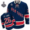 Reebok New York Rangers 26 Men's Martin St. Louis Authentic Navy Blue Third 2014 Stanley Cup NHL Jersey