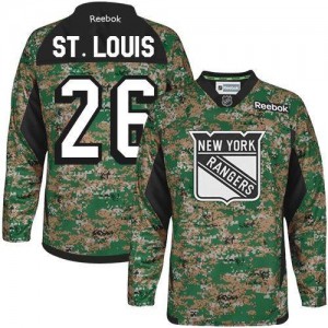 Reebok New York Rangers 26 Youth Martin St. Louis Authentic Camo Veterans Day Practice NHL Jersey