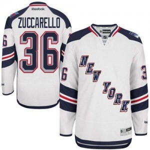 Reebok New York Rangers 36 Youth Mats Zuccarello Authentic White 2014 Stadium Series NHL Jersey