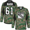 Reebok New York Rangers 61 Men's Rick Nash Premier Camo Veterans Day Practice NHL Jersey