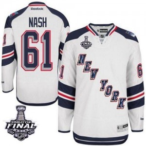 Reebok New York Rangers 61 Men's Rick Nash Premier White 2014 Stadium Series 2014 Stanley Cup NHL Jersey
