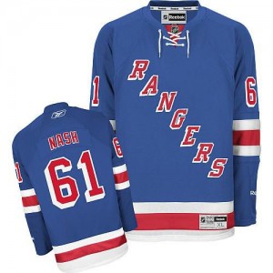 Reebok New York Rangers 61 Youth Rick Nash Premier Royal Blue Home NHL Jersey