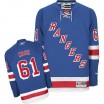 Reebok New York Rangers 61 Youth Rick Nash Authentic Royal Blue Home NHL Jersey