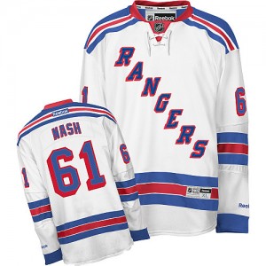 Reebok New York Rangers 61 Youth Rick Nash Authentic White Away NHL Jersey