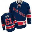 Reebok New York Rangers 61 Youth Rick Nash Premier Navy Blue Third NHL Jersey