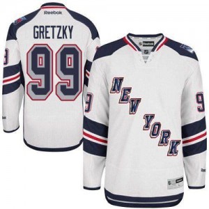 Reebok New York Rangers 99 Men's Wayne Gretzky Authentic White 2014 Stadium Series NHL Jersey