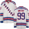 Reebok New York Rangers 99 Men's Wayne Gretzky Authentic White Away NHL Jersey