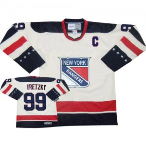 Reebok New York Rangers 99 Men's Wayne Gretzky Premier White Winter Classic NHL Jersey