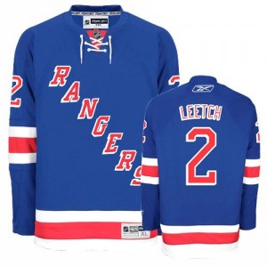 Reebok New York Rangers 2 Men's Brian Leetch Authentic Royal Blue Home NHL Jersey
