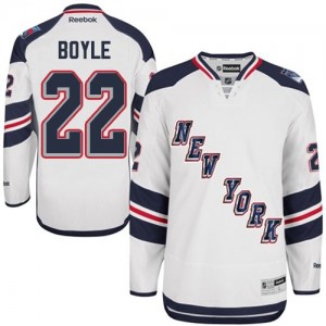 Reebok New York Rangers 22 Men's Dan Boyle Authentic White 2014 Stadium Series NHL Jersey