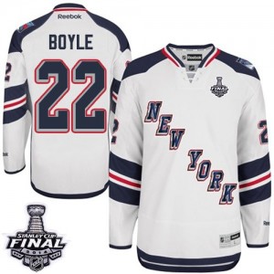 Reebok New York Rangers 22 Men's Dan Boyle Authentic White 2014 Stadium Series 2014 Stanley Cup NHL Jersey