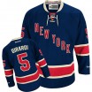 Reebok New York Rangers 5 Men's Dan Girardi Authentic Navy Blue Third NHL Jersey