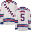 Reebok New York Rangers 5 Men's Dan Girardi Authentic White Away NHL Jersey