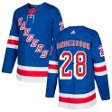 Adidas New York Rangers Men's Lias Andersson Authentic Royal Blue Home NHL Jersey