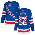 Adidas New York Rangers Men's Nick Fotiu Authentic Royal Blue Home NHL Jersey