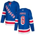 Adidas New York Rangers Men's Brandon Prust Authentic Royal Blue Home NHL Jersey