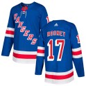 Adidas New York Rangers Men's Kevin Rooney Authentic Royal Blue Home NHL Jersey