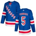 Adidas New York Rangers Men's Carol Vadnais Authentic Royal Blue Home NHL Jersey