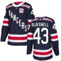Adidas New York Rangers Men's Colin Blackwell Authentic Navy Blue 2018 Winter Classic Home NHL Jersey