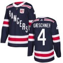 Adidas New York Rangers Men's Ron Greschner Authentic Navy Blue 2018 Winter Classic Home NHL Jersey