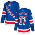 Adidas New York Rangers Youth Kevin Stevens Authentic Royal Blue Home NHL Jersey