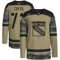 Adidas New York Rangers Youth Filip Chytil Authentic Camo Military Appreciation Practice NHL Jersey