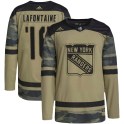 Adidas New York Rangers Youth Pat Lafontaine Authentic Camo Military Appreciation Practice NHL Jersey