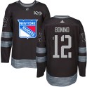 New York Rangers Youth Nick Bonino Authentic Black 1917-2017 100th Anniversary NHL Jersey