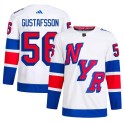 Adidas New York Rangers Men's Erik Gustafsson Authentic White 2024 Stadium Series Primegreen NHL Jersey