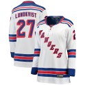 Fanatics Branded New York Rangers Women's Nils Lundkvist Breakaway White Away NHL Jersey