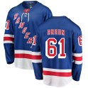 Fanatics Branded New York Rangers Men's Justin Braun Breakaway Blue Home NHL Jersey