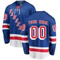 Fanatics Branded New York Rangers Men's Custom Breakaway Blue Custom Home NHL Jersey