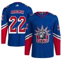 Adidas New York Rangers Men's Jonny Brodzinski Authentic Royal Reverse Retro 2.0 NHL Jersey