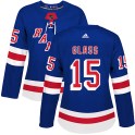 Adidas New York Rangers Women's Tanner Glass Authentic Royal Blue Home NHL Jersey